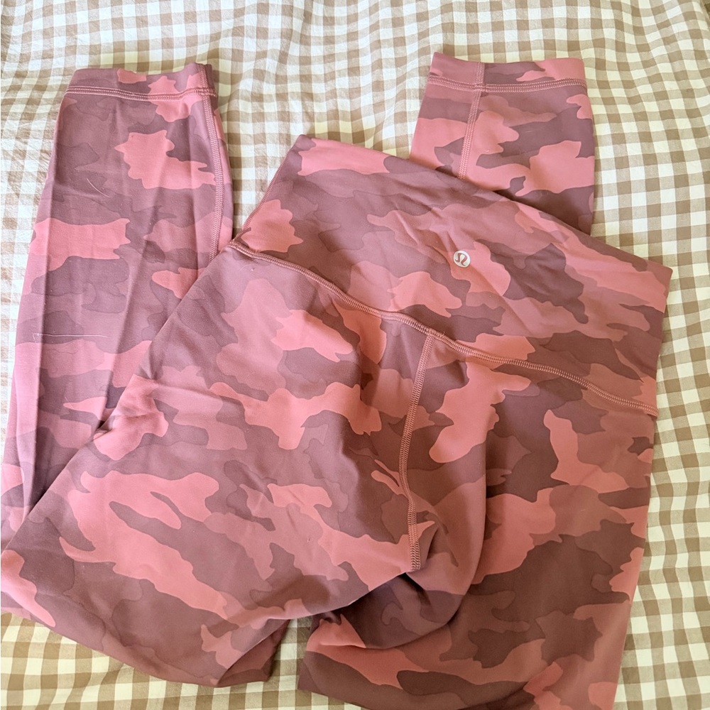 lululemon athletica Pink Camo Leggings